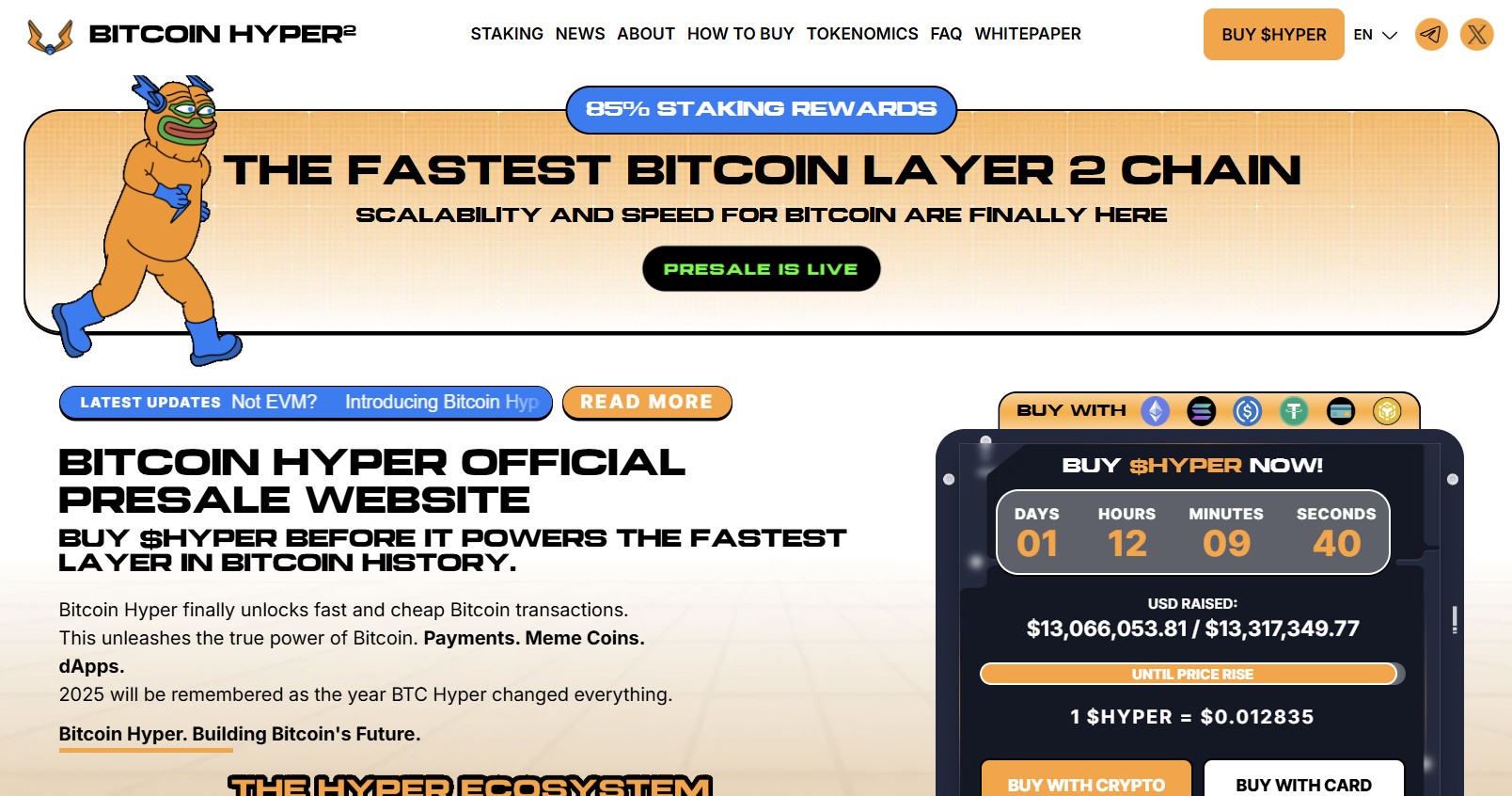 Bitcoin Hyper ($HYPER) live presale info